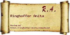 Ringhoffer Anita névjegykártya